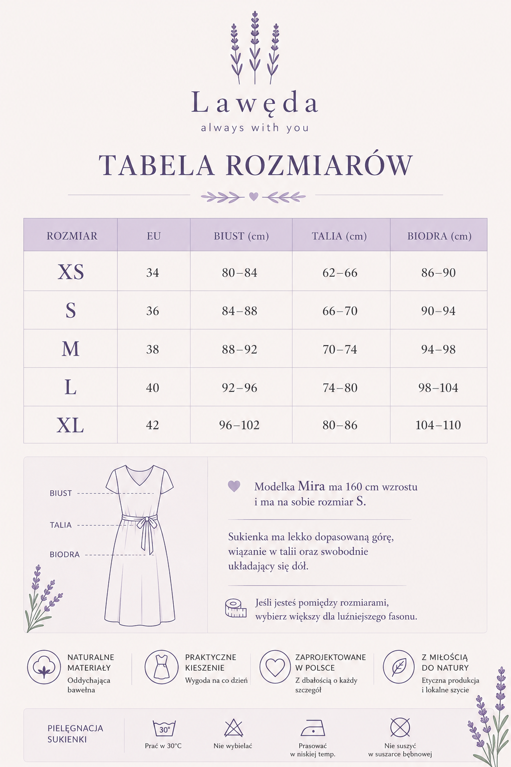 Sukienka bawełniana z kieszeniami – Lawęda
