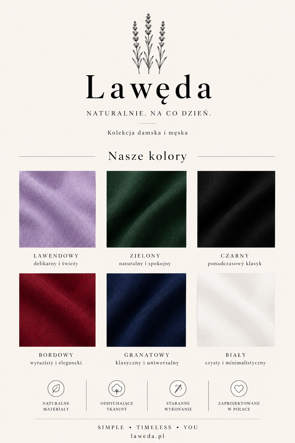 Spodnie damskie Wide Leg Lawęda z wysokim stanem